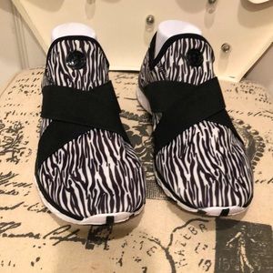 Zebra stripe shoes